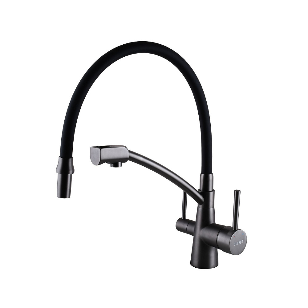 Змішувач для кухні під осмос Globus Lux LAZER GLLR-0700-11-GRAPHITE Тернопіль - фото 4