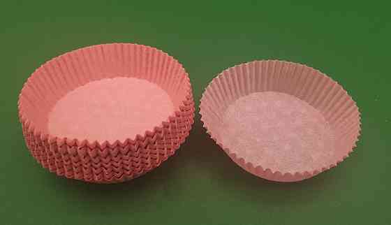 Тартолетка для кексів "Кругла рожева"D71 H22 (100шт)/9/ (1 уп.) Харків