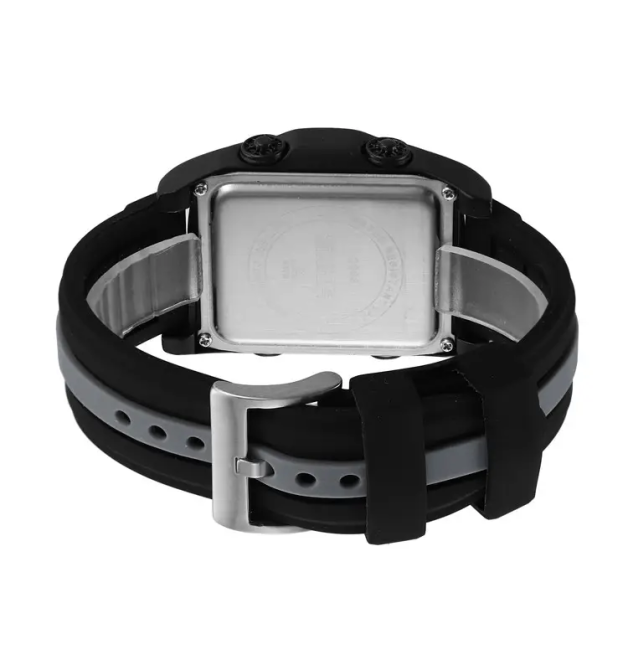 Годинник наручний чоловічий Skmei 2203 (Чорний з сірим) Київ - фото 9