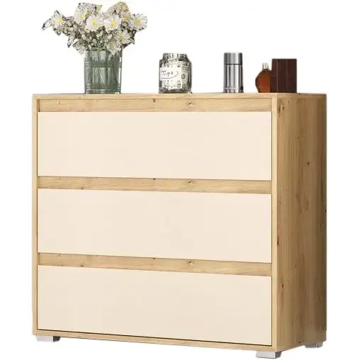 Комод 3Ш Торіно на 3 шухляди 84.1х77.3х35 см - Дуб Артизан + Шампань Львів - фото 1