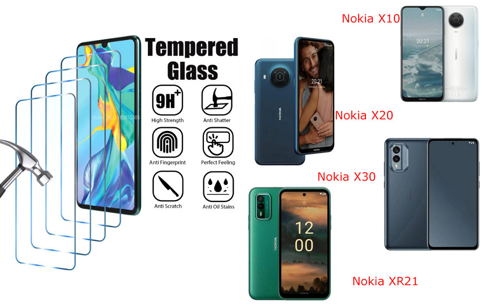 Защитное стекло ArmorGlass для Nokia X10, Nokia X20, Nokia X30, Nokia XR21 – устойчивое к царапинам и ударам Киев - изображение 1