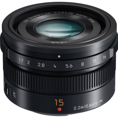 Объектив Panasonic Micro 4/3 Lens 15mm f/1.7 ASPH Black (H-X015E9-K) Винница - изображение 4
