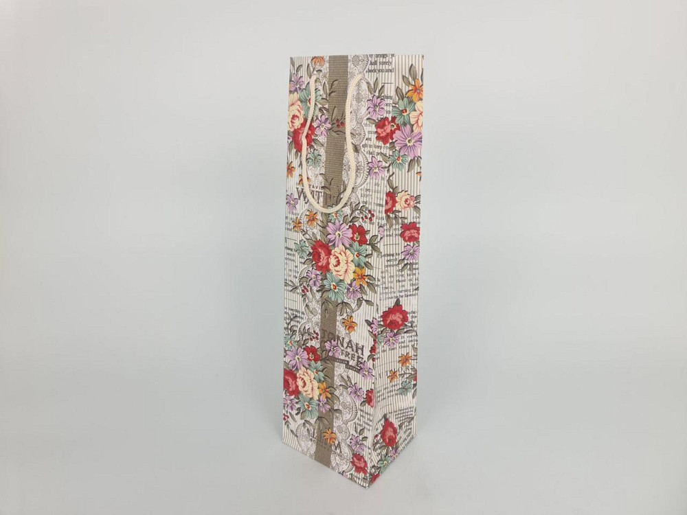 Пакет бумажный подарочный под бутылку  12/9/36(артBUT-62) (12 шт) Харьков - изображение 3