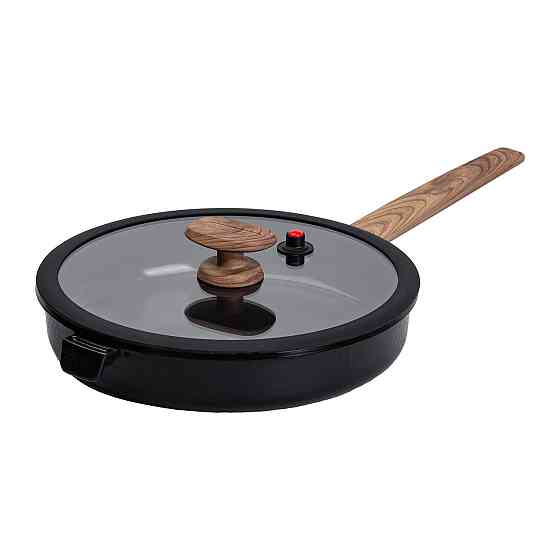 Алюмінієва сковорода з керамічним покриттям антипригарним 3,2 л Ø 28 см чорна MGC HP-4-459B Київ