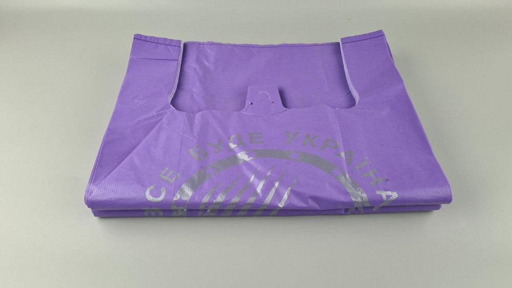Пакет майка с рисунком 40х60 БМВ Сomserv  фиолетовый (100 шт) Харьков - изображение 2