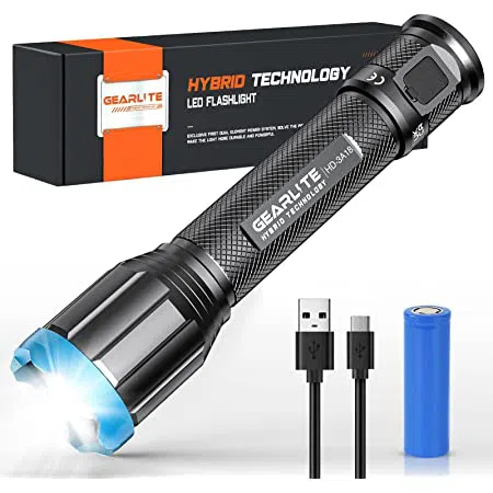 Світлодіодний ліхтар GEARLITE HD-3a18 2 в 1 Луцьк - фото 1