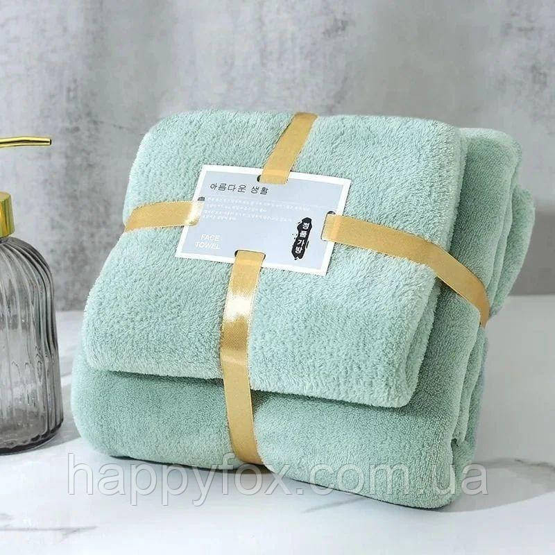 Подарунковий набір рушників зелений Львов - изображение 3