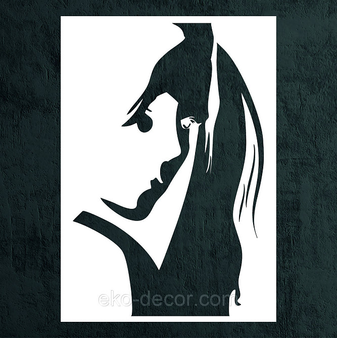 Декоративное настенное Панно «Девушка» Декор на стену 90*63 см, Белый Киев - изображение 9