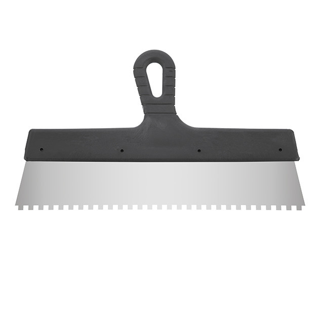 Шпатель із нержавіючої сталі, 350 мм, зуб: 6×6 мм INTERTOOL KT-2356 Київ - фото 1