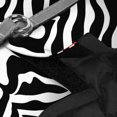 Шлея для собак WAUDOG Clothes м'яка з QR адресником "Зебра" XS1 (220-0055) Вінниця