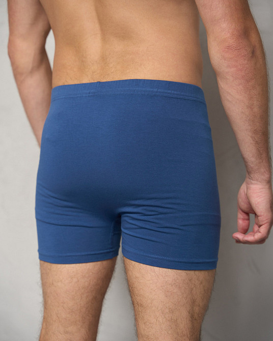 Мужские трусы боксеры удлиненные Tom John 2101 5XL, Синий Киев - изображение 4