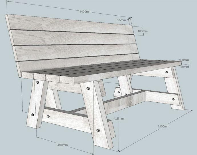 Садовая скамейка 