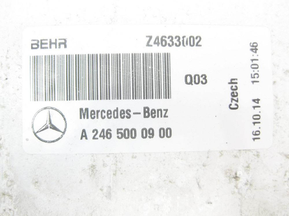 Mercedes-Benz  A2465000900 Інтеркулер CLA Shooting Brake X117 CLA C117 GLA X156 A-class W176 B-class W246 Одеса - фото 10