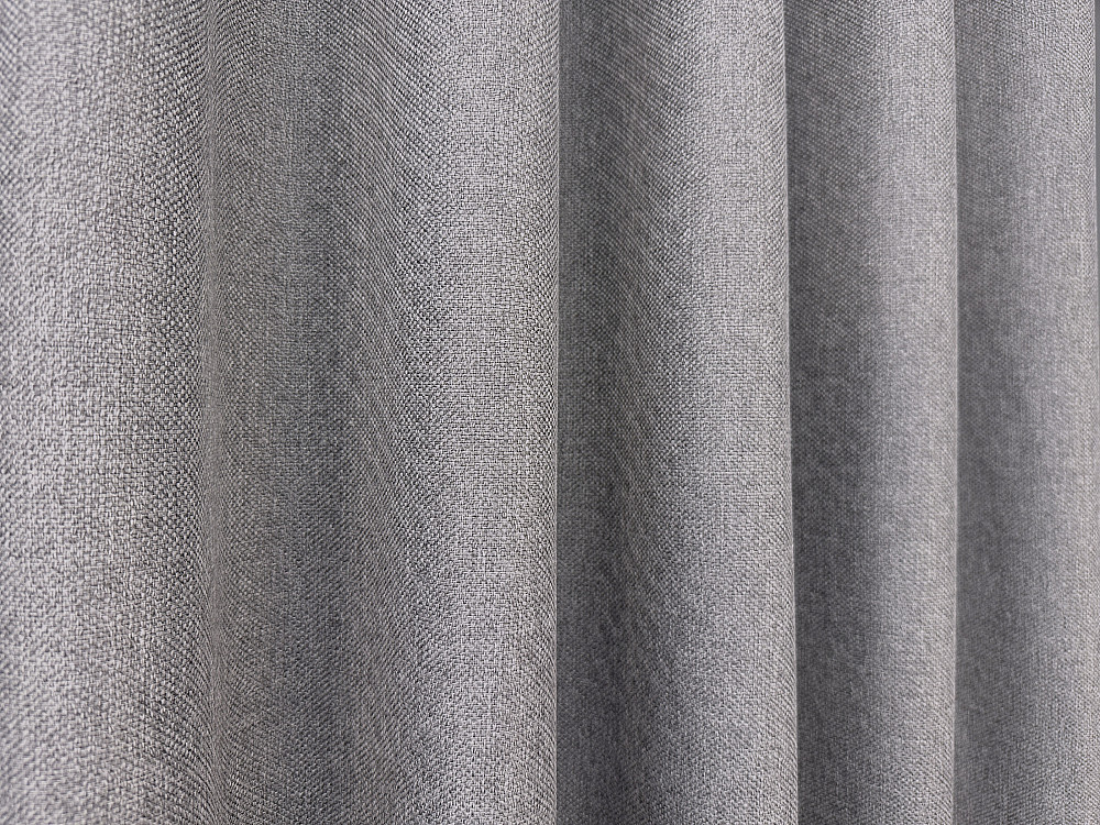 Комплект коротких штор VR-Textil Лен ELEMENTA № 1866ш Светло-серый 140х170см 2 шт (35-0464) Киев - изображение 8