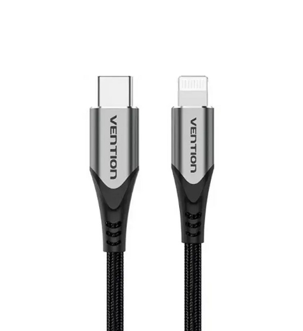 Кабель Vention USB 2.0 C to Lightning Cable 1M Gray Aluminum Alloy Type (TACHF) Київ - фото 1