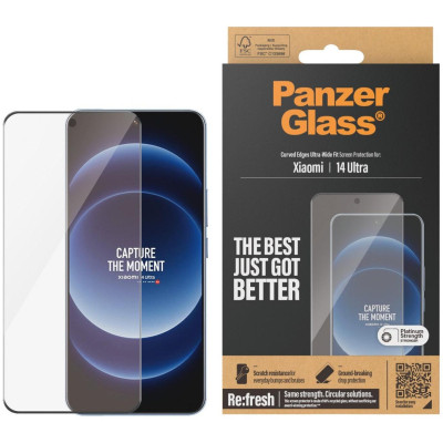 Стекло защитное PANZERGLASS Xiaomi 14 Ultra Ultra-Wide Fit (PG_8074) Винница - изображение 1