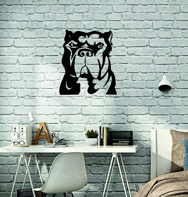 Декоративное настенное Панно «Кане-корсо», Декор на стену 110*96 см., Черный Киев - изображение 6