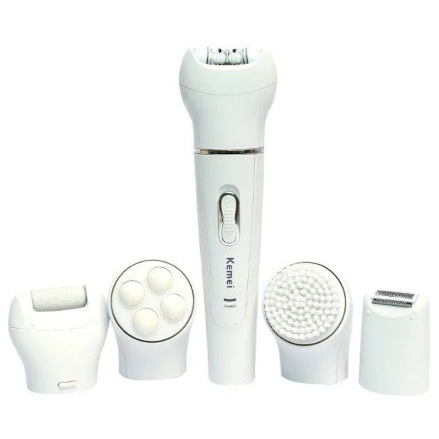 Епілятор акумуляторний Kemei KM-2199 5в1 Білий Київ - фото 4