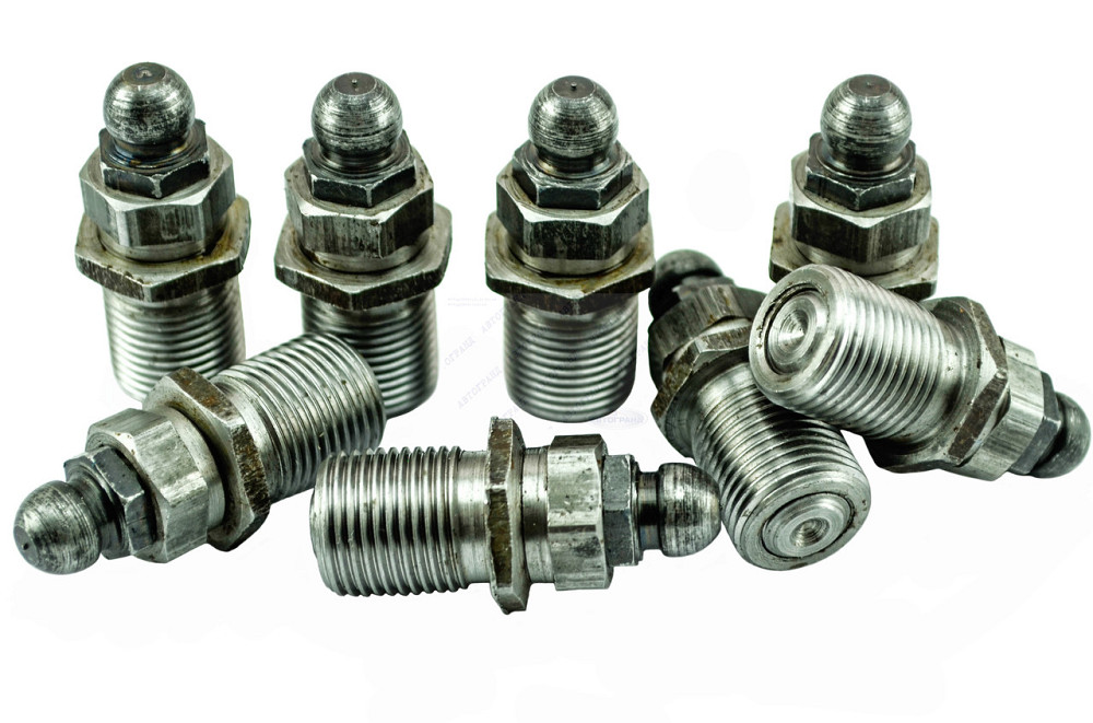 Болт клапана 2101-2107 (к-кт 8 шт) (солдатик) старый образец в сборе Аналог регулировки Мукачево - изображение 1