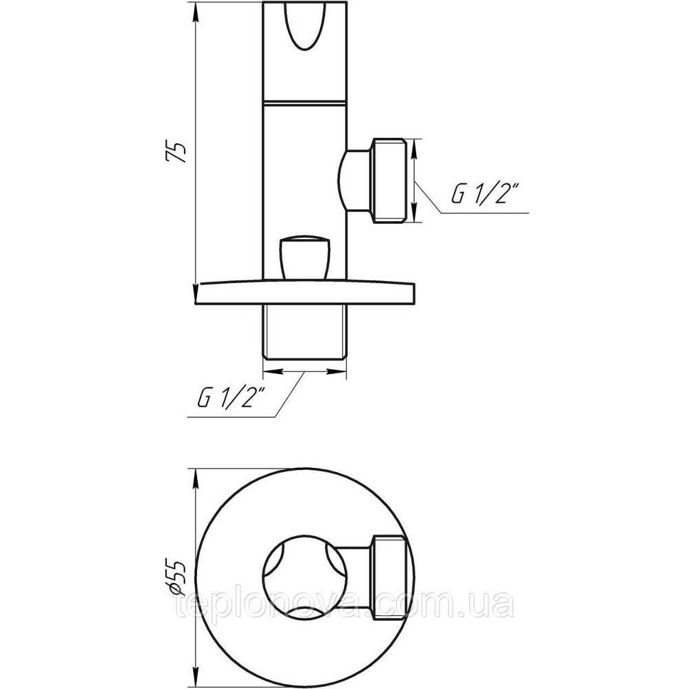 Кран полуоборотный угловой SOLOMON 1/2″х1/2″ 9081 Черновцы - изображение 5