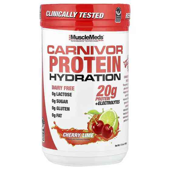 Протеїн MuscleMeds Carnivor Protein Hydration 500 g (Cherry Lime) Луцьк