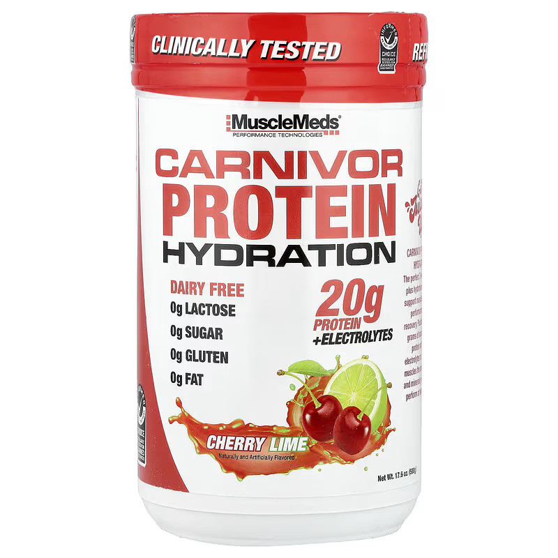 Протеин MuscleMeds Carnivor Protein Hydration 500 g (Cherry Lime) Луцк - изображение 1