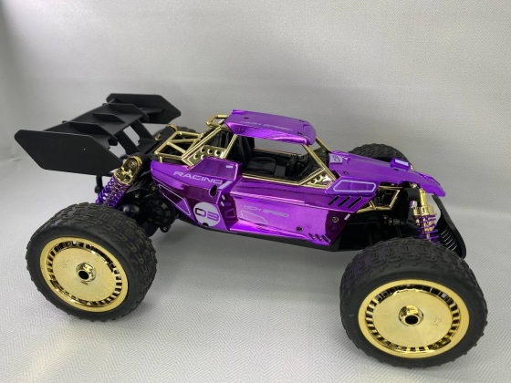 Б/В Радіокерована машинка DEERC SL-430A Monster Truck 1:14, швидкісний позашляховик 4WD, фіолетова, 40 хв гри Київ