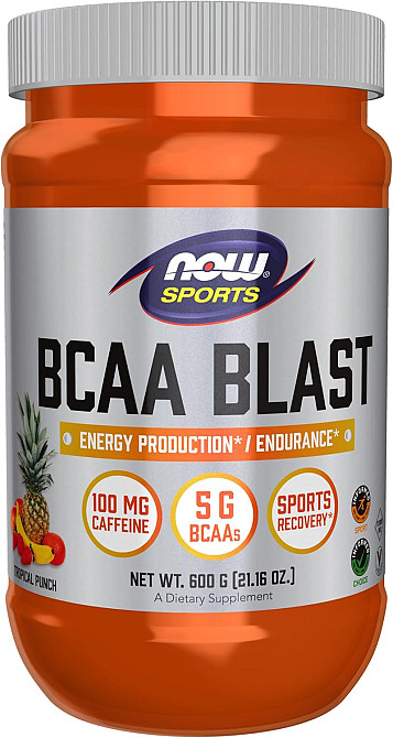 Аминокислоты NOW BCAA BLAST 600 GRAM (TROPICAL PUNCH Луцк - изображение 1