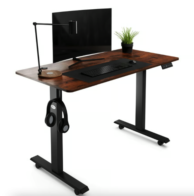Компьютерный стол Amone с электрической регулируемой высотой коричневый Игровой для компьютера Стол для работы Киев - изображение 2