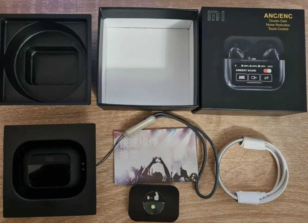Бездротові навушники з дисплеєм Xiaomi Tour Pro6 ANC Black Screen. Київ - фото 1