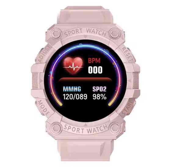 Cпортивные смарт часы 46 мм циферблат розовый Киев