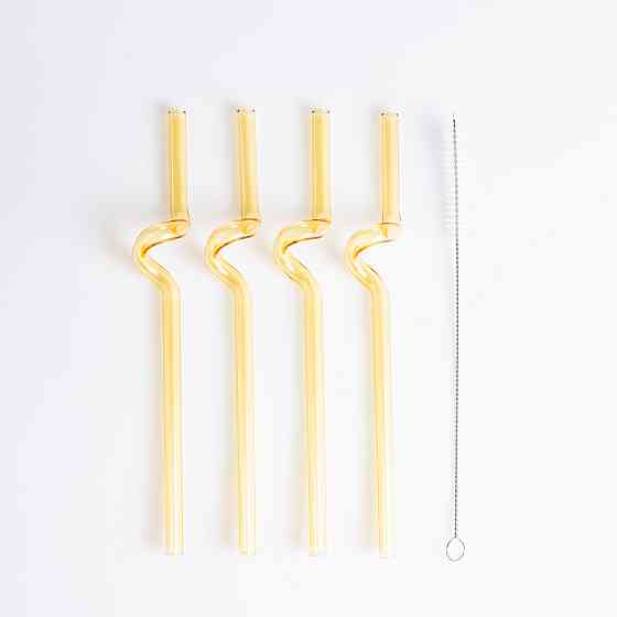 Yiwu Набір 4 скляних трубочок із йоржиком для чищення HP-34-34Y Коломия