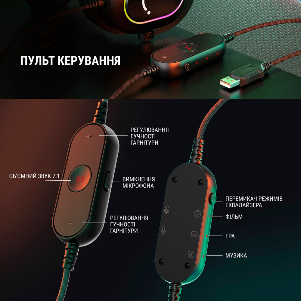Гарнітура Fifine RGB H6 Black ( 12599 ) Харків - фото 5