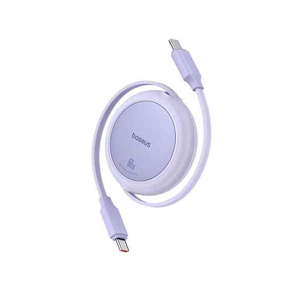 Кабель Baseus Free2Pull Mini Charging Cable USB-C to USB-C 60W 1m Nebula Purple P10364500511-01 Одесса