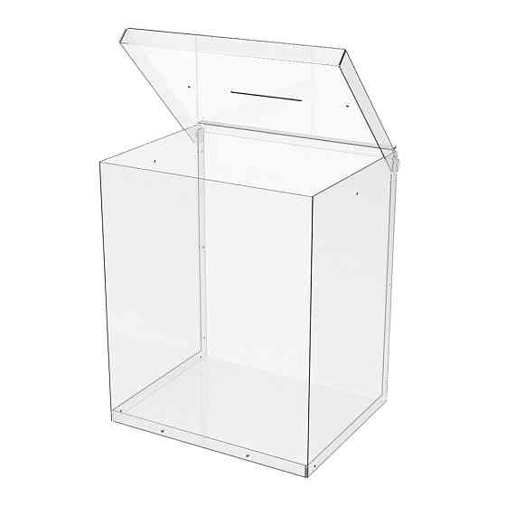 Ящик EKOSTAR без замка для пожертвований и сбора денег 250x200x300. Объем 15 литров Киев