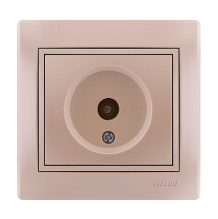 MIRA перлинно-білий перламутр Розетка внутрішня TV крайова зі вставкою Лезард Житомир