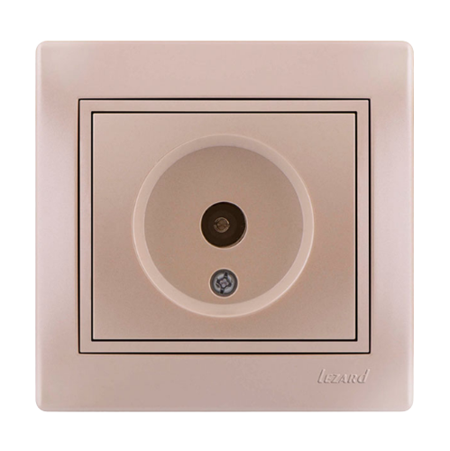 MIRA перлинно-білий перламутр Розетка внутрішня TV крайова зі вставкою Лезард Житомир - изображение 1