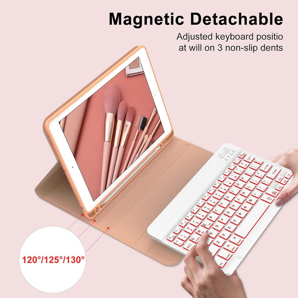 Чохол зі знімною клавіатурою з підсвіткою Bluetooth JADEMALL iPad 9.7 2018/ iPad 9.7 2017/ iPad Air 2/ iPad Air/ iPad Pro 9.7 Дніпро - фото 4