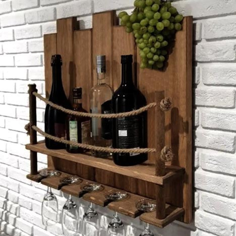 Настінна винна полиця "Міосумі" макоре Миколаїв - фото 1