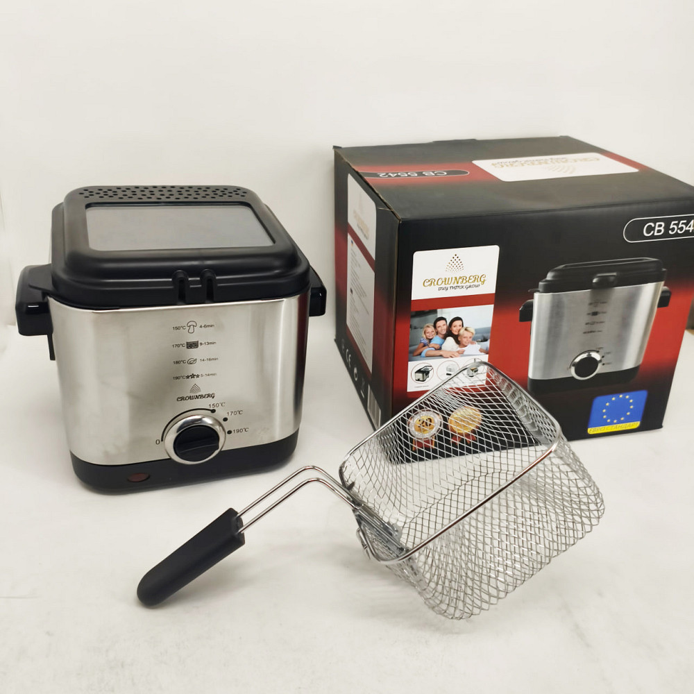 Фритюрница для дома на 1.5л Crownberg CB-5542 1200Вт BX-63 Львов - изображение 19