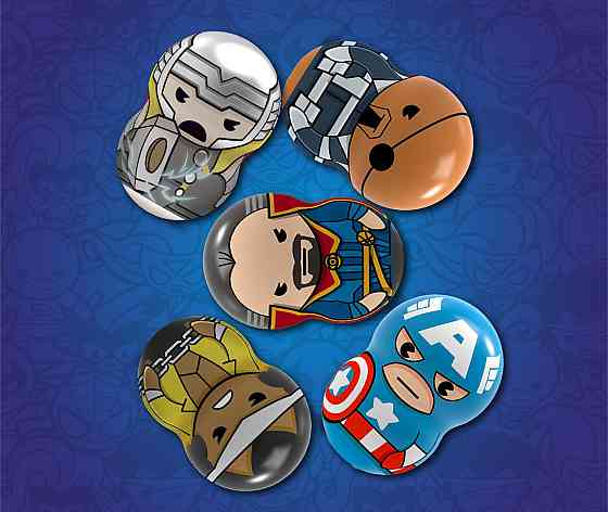 Магнітні фігурки з лончером у пакеті 2шт Marvel Wooblies (6634809) Київ