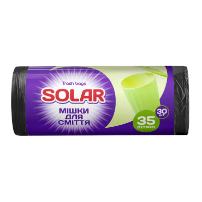 Пакеты для мусора Solar Household 35 л 30 шт. (4820269930032) Винница - изображение 1