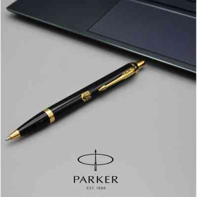 Ручка шариковая Parker IM 17 UKRAINE Black GT BP Огненный Трезубец (22032_T031y) Винница