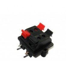 Гніздо колоночное (затискач) 4-х контактна на квадратній панелі Полтава - фото 1