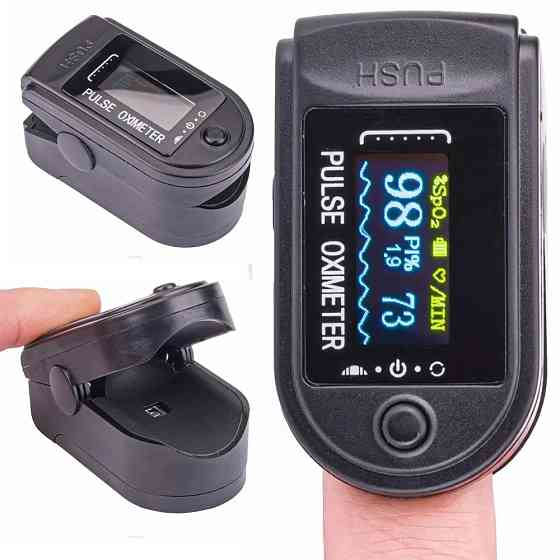 Пульсоксиметр TFT на палец SP2 / Портативный пульсометр / Оксиметр на палец / Измеритель пульса и кислорода Киев