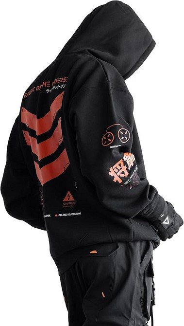 Худі, чорна толстовка чоловіча, світшот 2702806547 розмір 52 Дніпро - фото 5