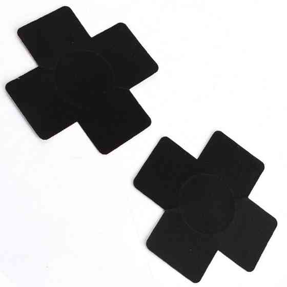 Наліпки на груди Хрест one size чорний Київ