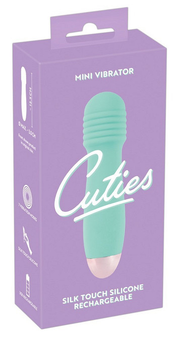 Мини-вибратор с рельефной головкой Cuties, мятный Sex Aura Киев - изображение 1