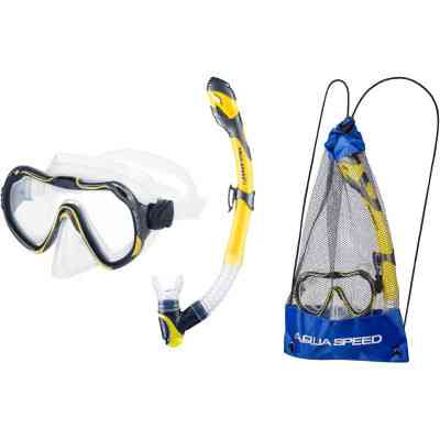 Набор для плавания Aqua Speed Java + Elba 8206 614-18 жовтий Уні OSFM (5908217682062) Винница