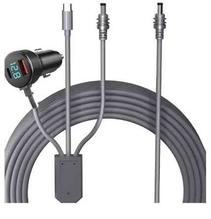 Кабель питания 3м для Starlink Mini 3 в 1 с цифровым дисплеем для систем 12-48В (Серый) Киев